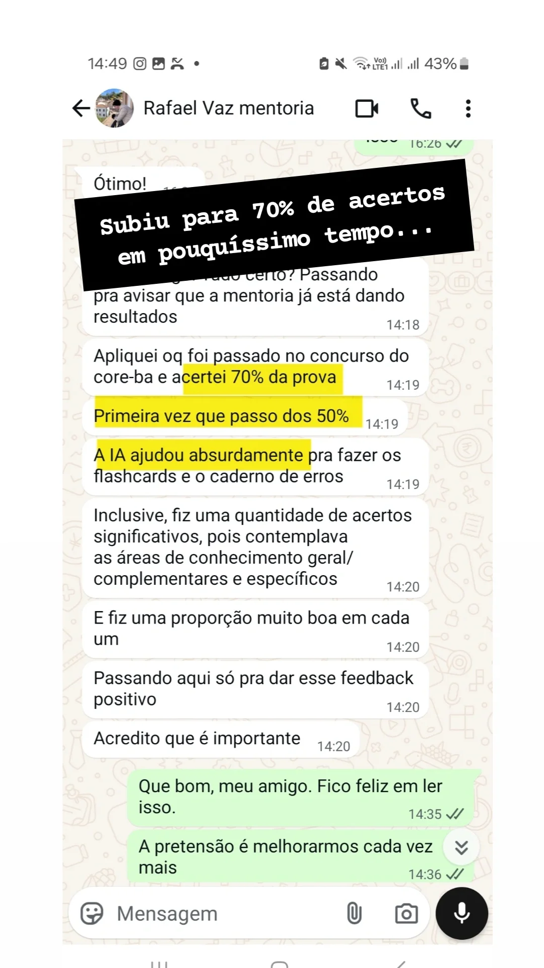 Print WhatsApp — Débora